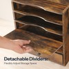 HOOBRO Wall File Organizer, Mail Organizer Wall Mounted, Wooden Literature