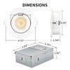 KnLnny Ware Eyeball Recessed Lighting 4 Pack, Ajustable Gimbal Recessed
