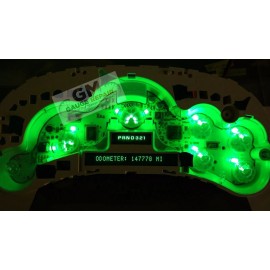 GM Gauge Repair Speedo Cluster Green LED Upgrade Kit for GM Trucks and SUVs 2003 04 05 06 DIY