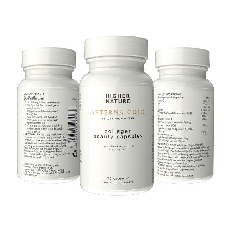 Higher Nature - Æterna Gold Collagen Beauty Capsules - 10