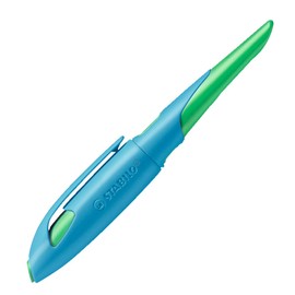 Ergonomic School Fountain Pen - STABILO EASYbirdy - A Nib - Right Handed - Sky Blue/Grass Green