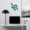 Decal Stickers of Reptile Snake Serpent Icon (Green) (Set of