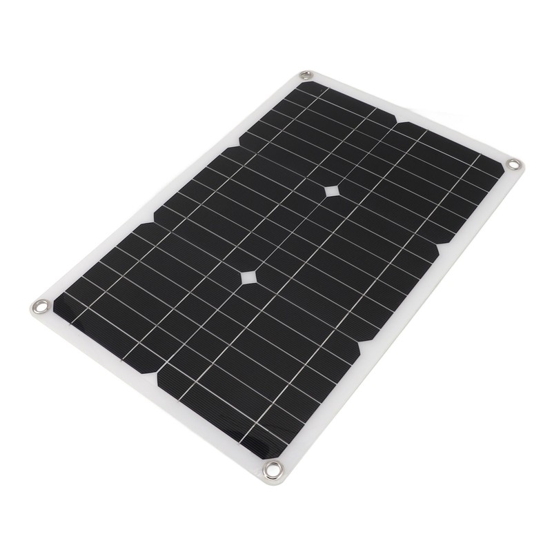 18V 20W Portable Solar Panel Semi Flexible Monocrystalline Waterproof Solar