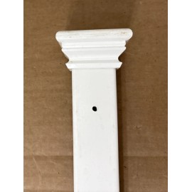 Zippity Outdoors Vinyl Fence Replacement Part - White - 44” X 1.5” X  .875” Post