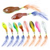 Probite Jigging Spoon Set – 10pcs Fish-Shaped Metal Jigs with