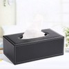 Tebery Rectangular PU Leather Tissue Box Napkin Holder for Home