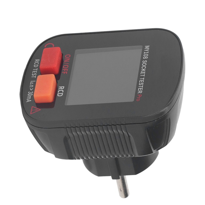 Digital Display Socket Tester LED Screen Ground Wire Receptacle Detector