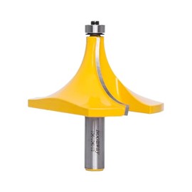 Boomway Roundover Router Bit, 1-1/2'' Radius 1/2'' Shank, Round Over Edge Forming, Bead Rounding Edging Bit