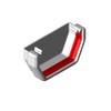 Square Gutter Stop End White
