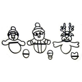 Marion Frost- Patchwork Cutters-Christmas Novelty Set. Complete with Instructions -by Bake and Create