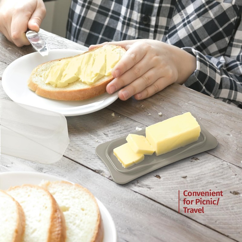 Signoraware Butter Dish with Lid -Butter Keeper Container with Clear