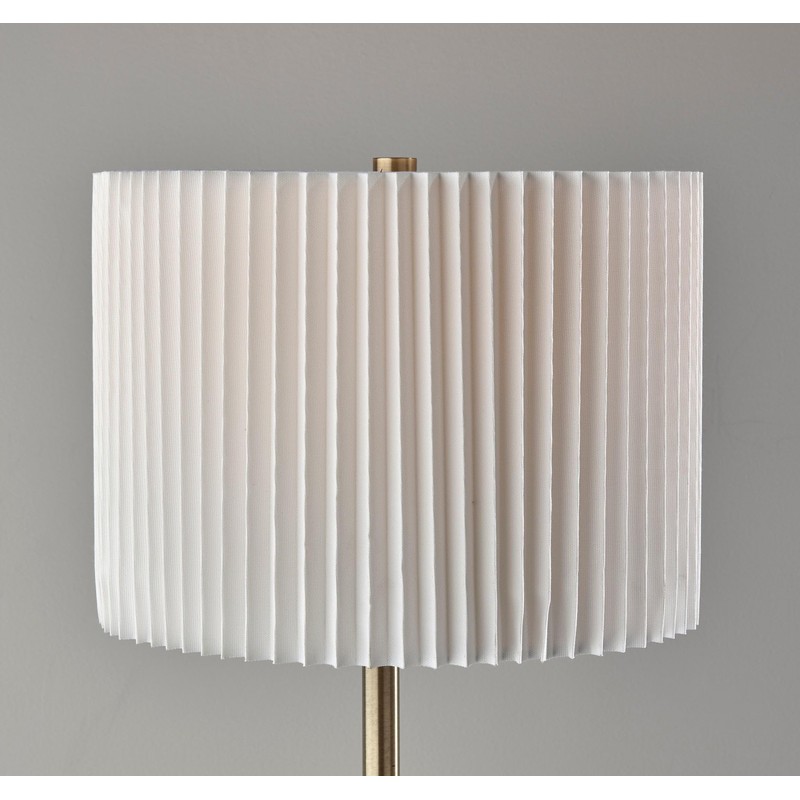 Simplee Adesso Eli Floor Lamp- Antique Brass