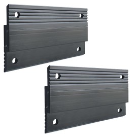 2 Pair French Cleat Picture Hanger - 4 Inch Aluminum Photo Frame Z Bar Wall Mount for Hanging Mirrors, Picture Frames, Whiteboards, Pictures, Panels, Shelves, Headboard (Black)