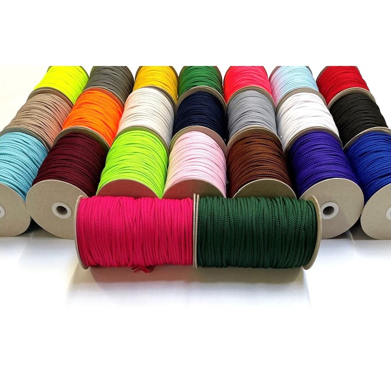 4mm Polyester Cord Soft Strong Drawstring Piping Laces Hoodie Joggers