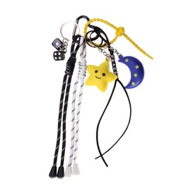 Georgie Porgy Star Moon Peace Handbag Accessories Hand Bag Pendant for Women Adults Ladies Bag Charm Accessories for Teenages School Bag Backpack Sports Bag Cute Bag Keyring Birthday Gift for Girls