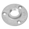 10PCS DN20 3-Holes Flange Base Pipe Fittings Aluminum Alloy Threaded