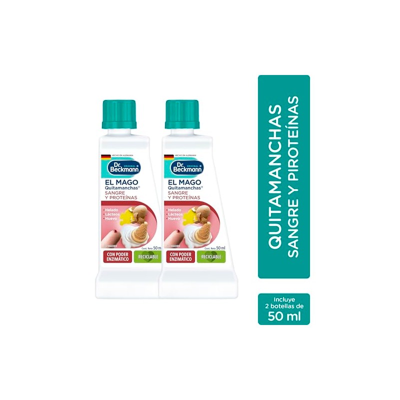 Dr. Beckmann, El Mago Quitamanchas Sangre y Proteínas, Elimina Manchas