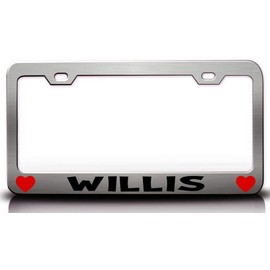 Custom Brother - Willis Male Name Metal Car SUV Truck License Plate Frame Ch s99