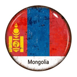 Mongolia Wall Art Murals Modern National Flag Nautical Gifts Store Wall Decal Vinyl Wall Stickers Quotes for Garage Restaurant Playroom Home Decor 18in