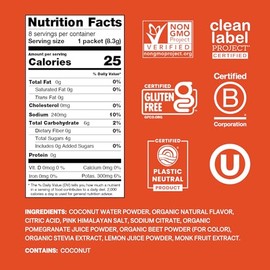 Cure Hydration- “| Mezcla para bebidas electrolíticas a base de plantas | Sin azúcar agregada | Polvo para aliviar la deshidratación hecho con coco