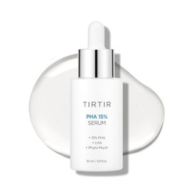 TIRTIR PHA 15% Exfoliating Serum - Hydrating Water Peeling for Smooth, Radiant Skin - Gentle PHA & LHA Formula for Sensitive Skin