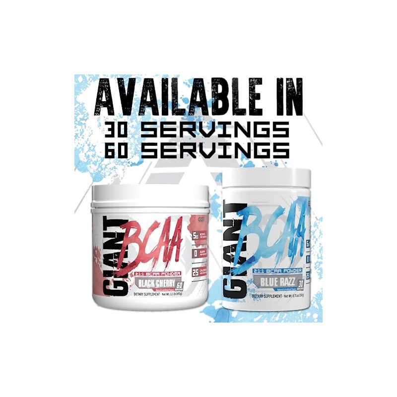 Giant Sports Performance Edge Series BCAA 60 Serving (Black Cherry,