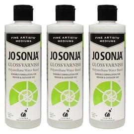 Jo Sonja Polyurethane Varnish Gloss 8oz Bottle - Three Pack