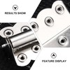 Mipcase 2Pcs Self Closing Door Hinge, Stainless Steel Spring Hinges