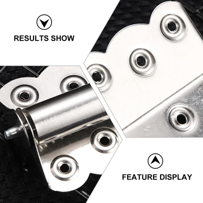 Mipcase 2Pcs Self Closing Door Hinge, Stainless Steel Spring Hinges