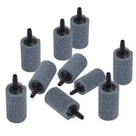 Pawfly 10 PCS Air Stone Cylinder 1.2 Inches Bubble Diffuser Airstones for Aquarium Fish Tank Pump