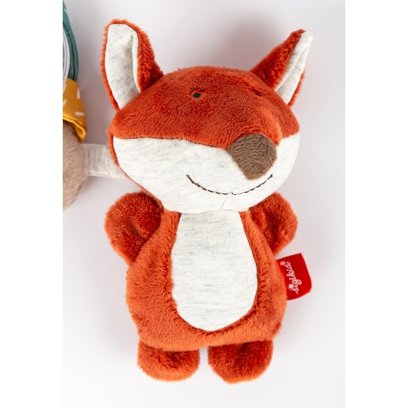 sigikid 43169 Baby Active Toy Fox, Red