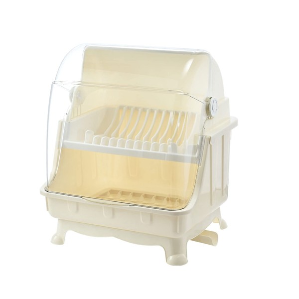 Dish Drying Rack, Dish Rack With Cover, Cutlery Dish Drainer