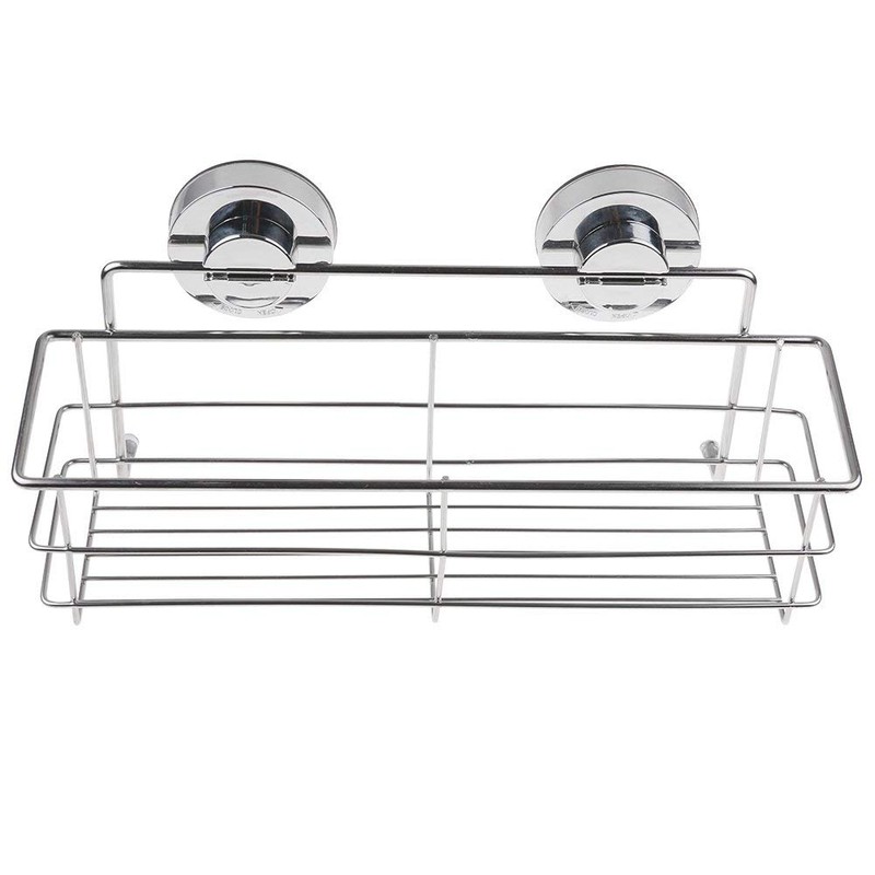 Strong Suction Cups Deep Shower Caddy Bath Shelf,Wall Mounted Rust-Free
