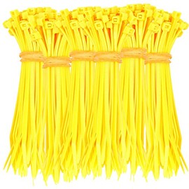 330 Cable Ties 100 x 2.5 mm Black White Red Blue Grey Pink Yellow Orange High Quality Extremely Robust UV Resistant Approx. 8.2 kg Tensile Strength (Yellow)