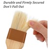 Wooden Handle Pastry Brushes, ValueBargain 2pcs Natural Bristle Basting Brush,