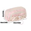 Large Pencil Case, Pen Bag Big Pencil Case, Drawstring Double-Zipper