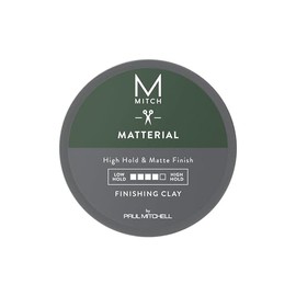 MITCH de Paul Mitchell Matterial Arcilla de Acabado para el Cabello de Hombres, Fijación Alta, Acabado Ultra Mate, Para Todo Tipo de Cabello, 85 g (3 oz.)