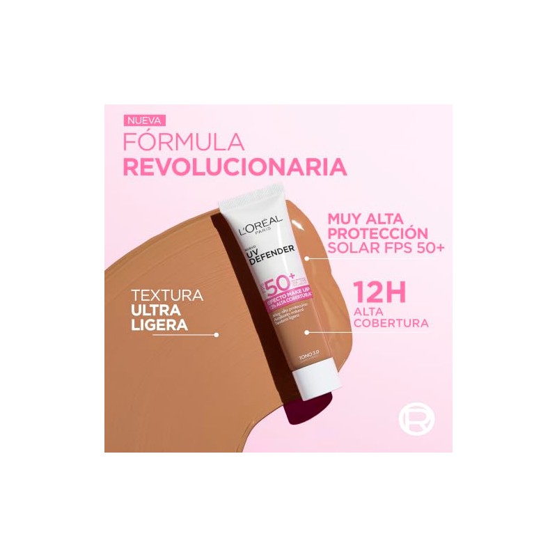 L'Oréal Paris UV Defender Efecto Make Up FPS 50+ 3.0