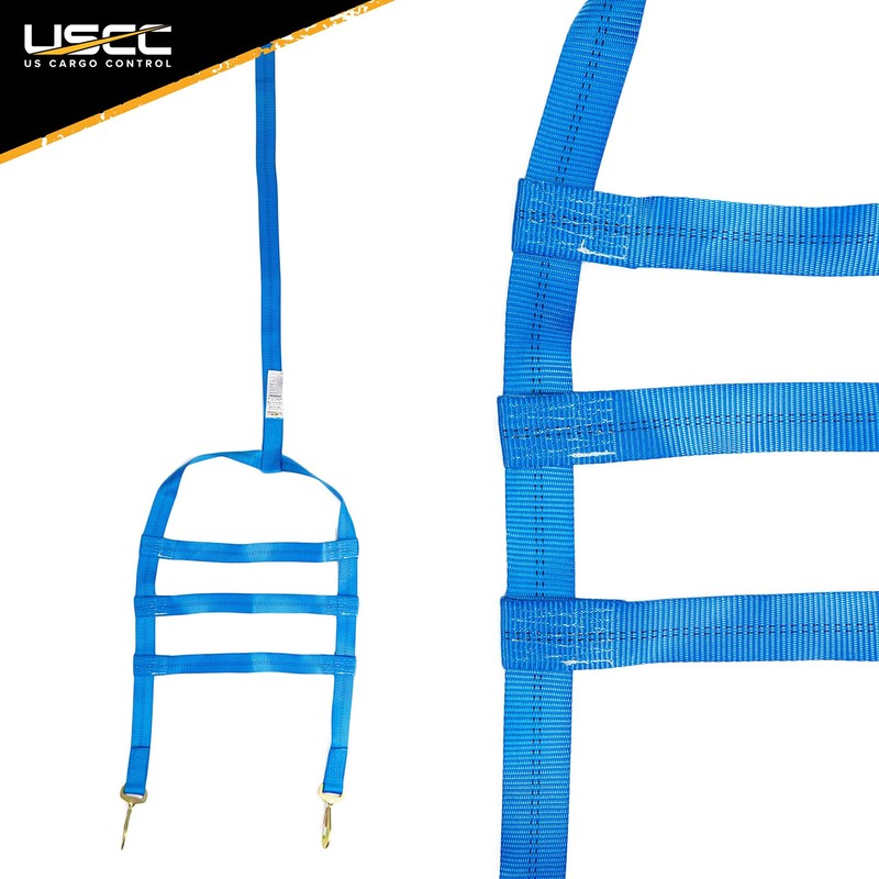 US Cargo Control Extra Large Tow Dolly Basket Strap, Blue