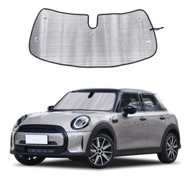 Windshield Sunshade Fit for Mini Cooper 2015-2024, Folding Car Sun Shade for Front Window, Auto Sun Protection Visors Blocks UV Rays and Keeps Vehicle Cool, 1PCS