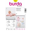Burda 9636 Schnittmuster Jacke Hose Strampler (Baby, Gr, 56-80) Level