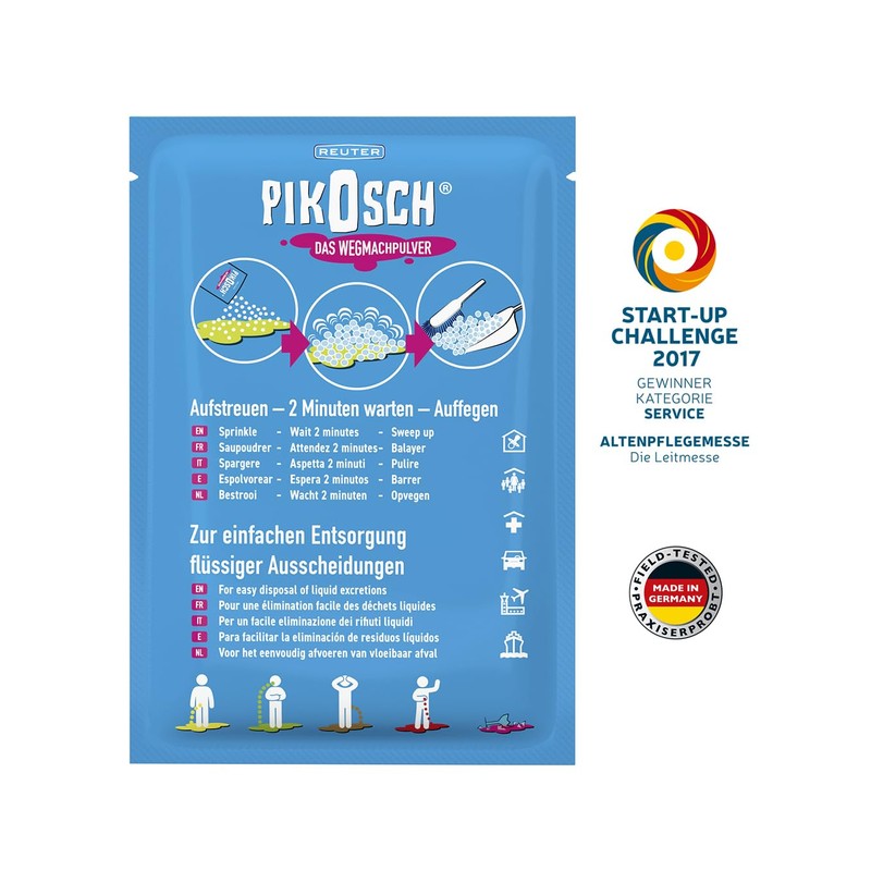 PIKOSCH - The Ultimate Detachment Powder, Super Absorber Binds Liquids