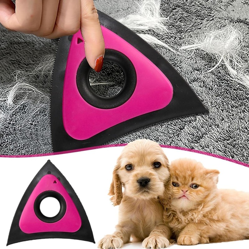 PuraBasis Mini Pet Hair Remover Triangle Dog Hair Remover for