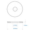 Washers Metal M4, Washers Stainless Steel MeHurr 20 Pieces, Penny
