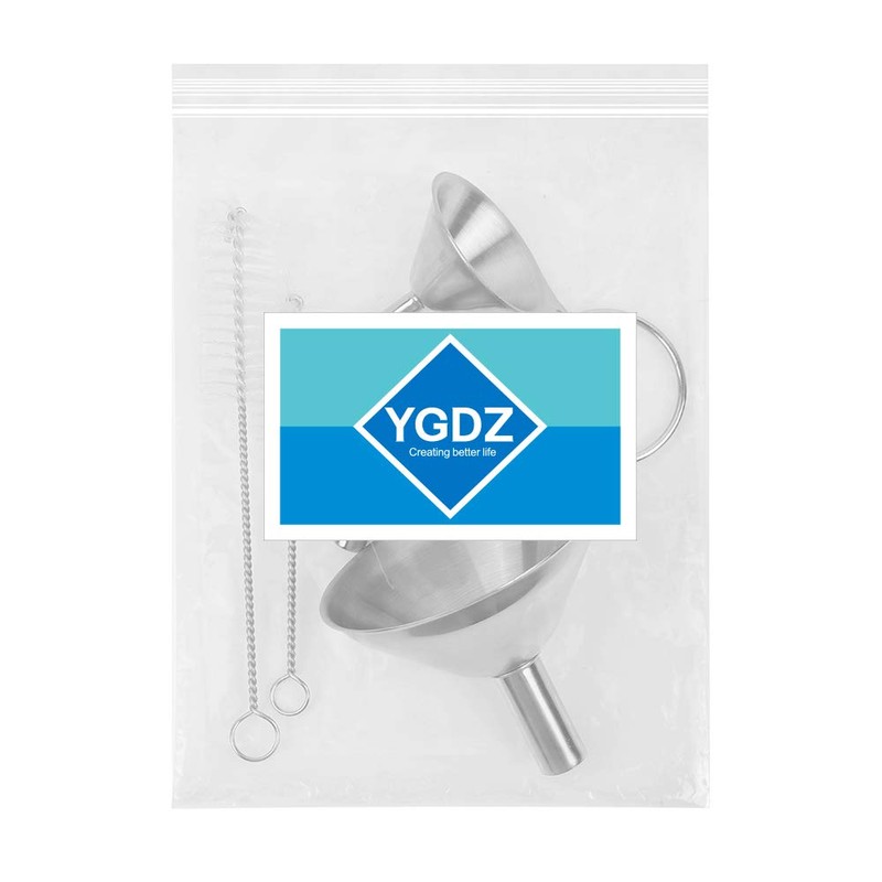 Kitchen Funnels for Filling Bottles, YGDZ 3pcs Small/Medium/Large Food Grade