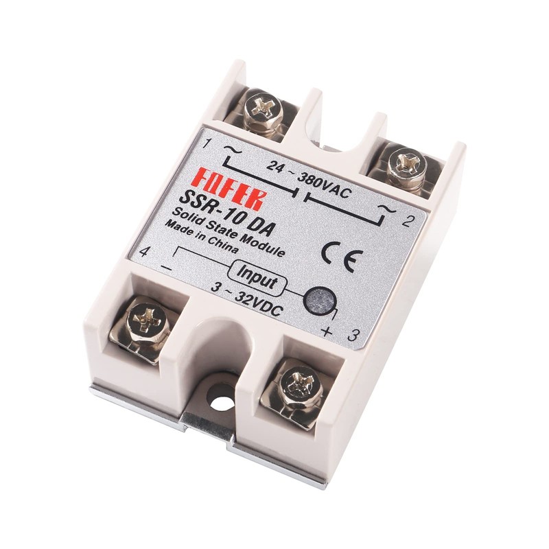 3pcs SSR-10DA Solid State Relay Single Phase Semi-Conductor Relay Module
