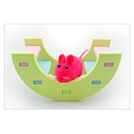 Hamster Toy Rainbow Bridge Seesaw - Small Pet Animals Wood Bridge Climb Playground Gift for Dwarf Syrian Hamsters Mice Rat