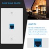 YUPVM 10 Pieces Ethernet Wall Outlet Plate Cat6 RJ45 Wall