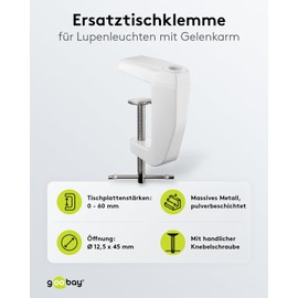 Table Clamp for Fixpoint Magnifying Lights