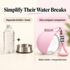 Portable Dog Water Bottle with Drinking Bowl – Compact 285